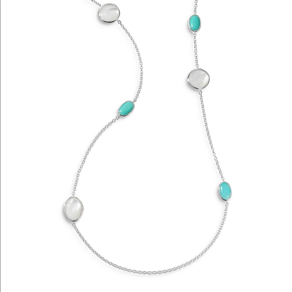 Ippolita sterling silver rock candy Luce station necklace